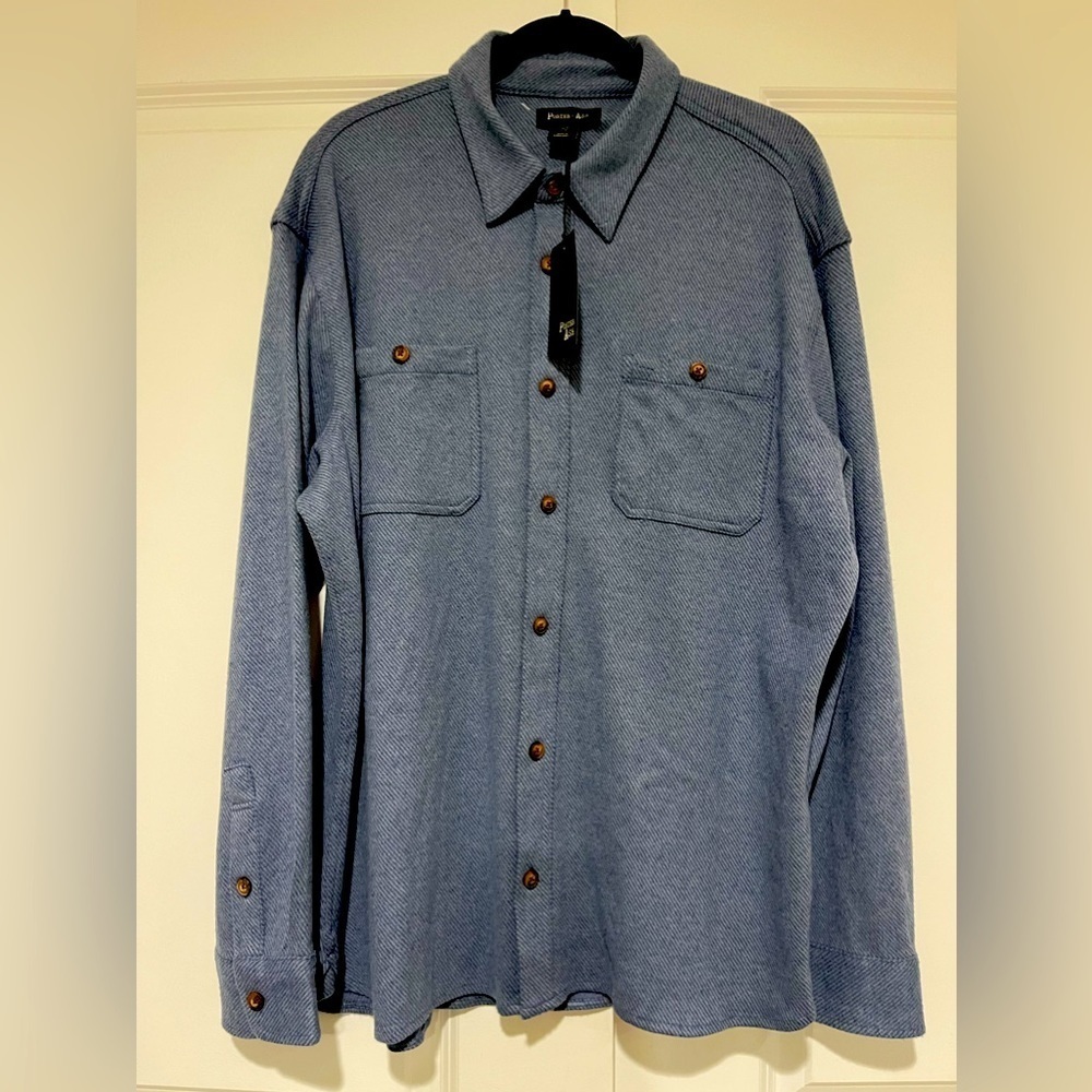 NWT men’s casual dress stretch, button-down shirt sz XL